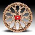 Niche Mazzanti M263 Brushed Platinum Bronze Custom Wheels 5